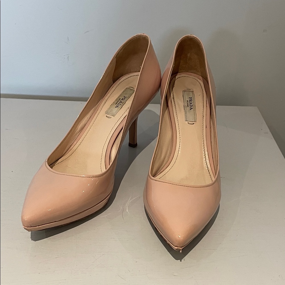 Vintage Prada Nude Heels - Size 37